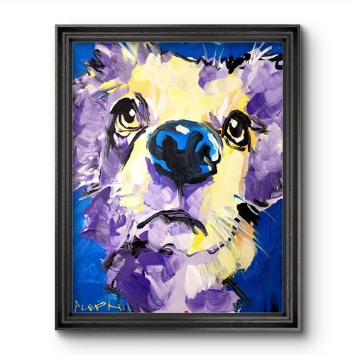 Aleph cane dipinto mano - aleph,
