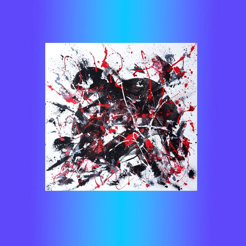 Quadro dipinto mano astratto - quadro,
