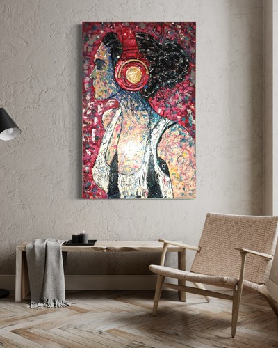 Quadro moderno music dipinto - quadro,