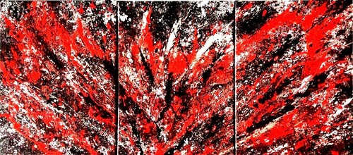 Quadri dipinti mano astratti - dipinti,
