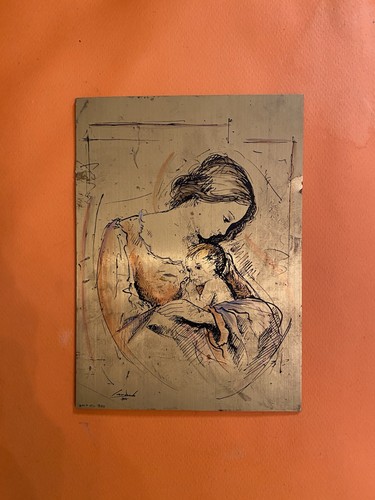 Quadro moderno dipinto mano - quadro,