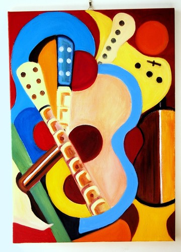 Quadro moderno astratto olio - moderno,