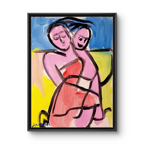 Tela originale arte - donna, x