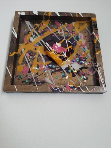Quadro moderno dipinto mano - dipinto,