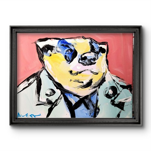 Quadro acrilico aleph dipinto - quadro,