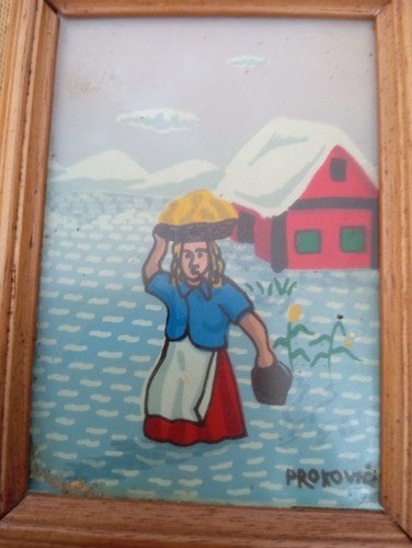 Quadro moderno dipinto mano - quadro,
