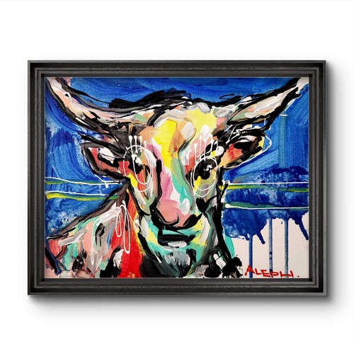 Quadro toro acrilico aleph - acrilico,