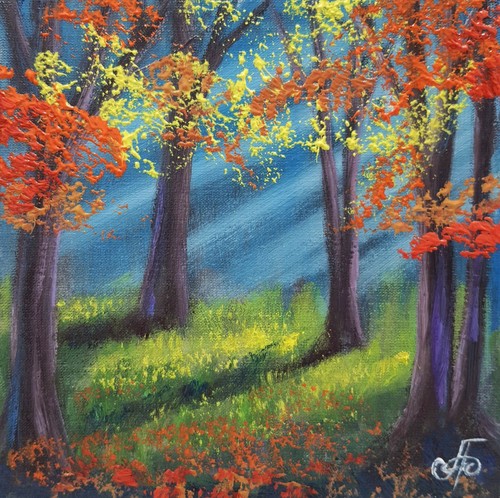 Paesaggio originale dipinto - , a