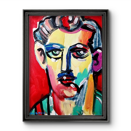 Quadro acrilico aleph volto - quadro,