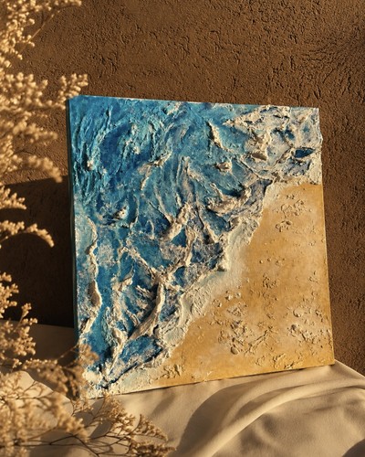 Quadro astratto dipinto mano - quadro, a