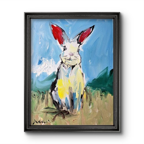 Aleph coniglietto dipinto - , a
