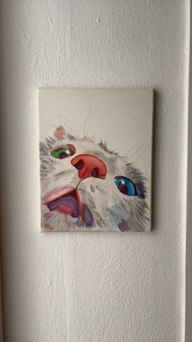 Quadro moderno dipinto mano - quadro,