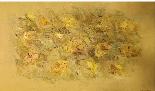 Quadro moderno dipinto mano - dipinto,