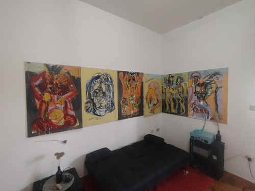 Stock sei quadri - di,