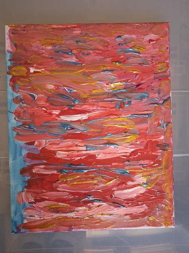 Quadro moderno dipinto mano - moderno, a