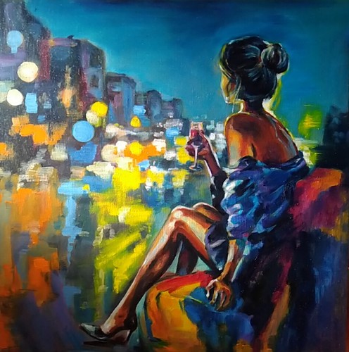 Quadro moderno dipinto - dipinto, a