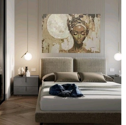 Quadro moderno dipinto mano - dipinto, a