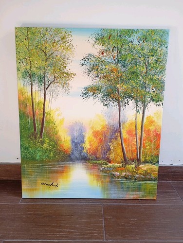 Quadro moderno dipinto mano - quadro,