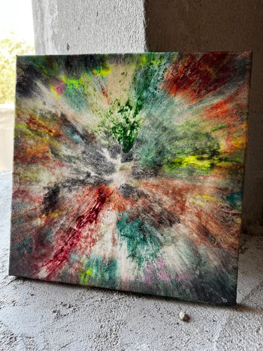 Quadro moderno dipinto mano - quadro,
