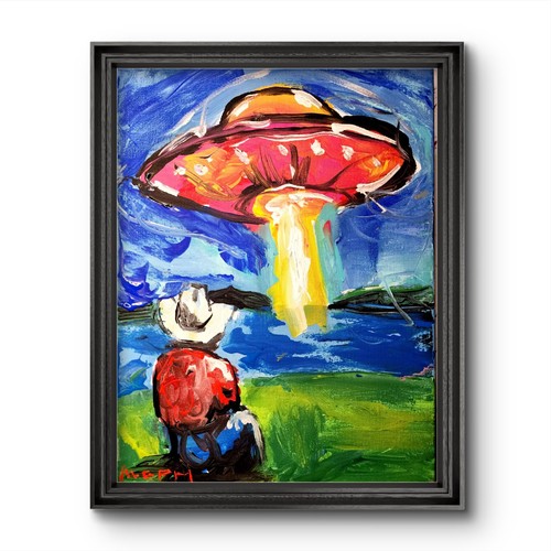 Quadro acrilico aleph dipinto - quadro,